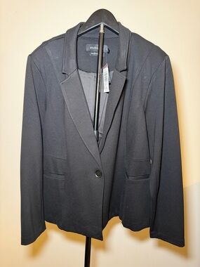 Torrid Studio Black Single-Button Blazer Jacket